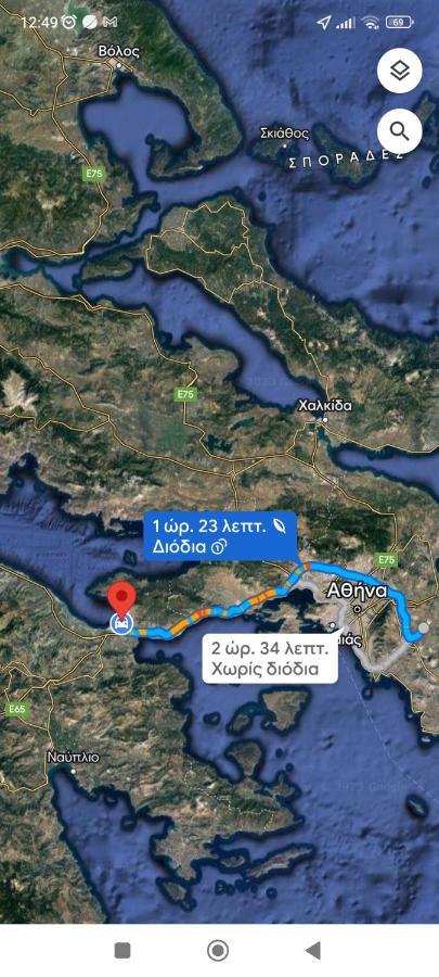Studio Poseidonia Apartment 75Sqm Corinth Canal Eksteriør bilde